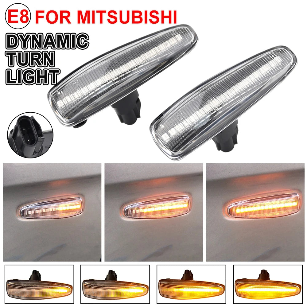 LED Dynamic Side Marker Turn Signal Light For Mitsubishi Lancer Evo X Outlander