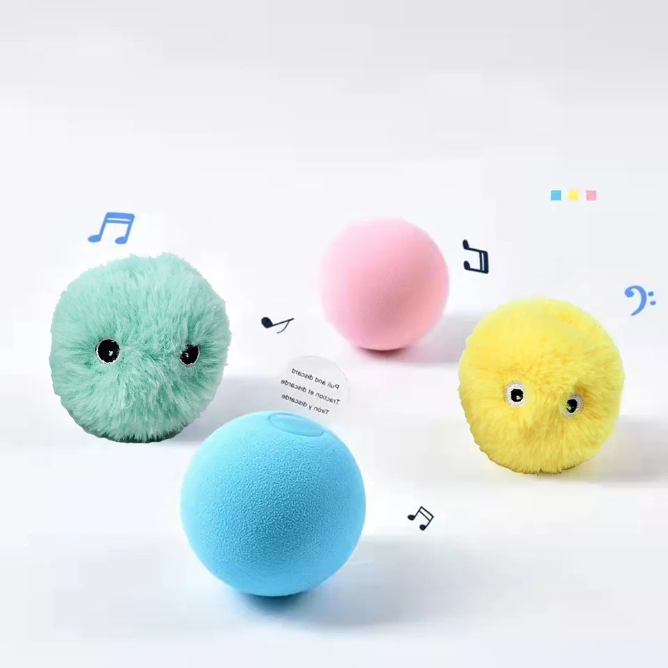 Smart Interactive Cat stimulation Toy  Plush, Sound, Catnip, Touch-Activated