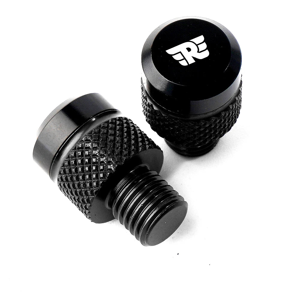 Royal Enfield Mirror Hole Plug CNC Bolt Cap Himalayan Interceptor Pair