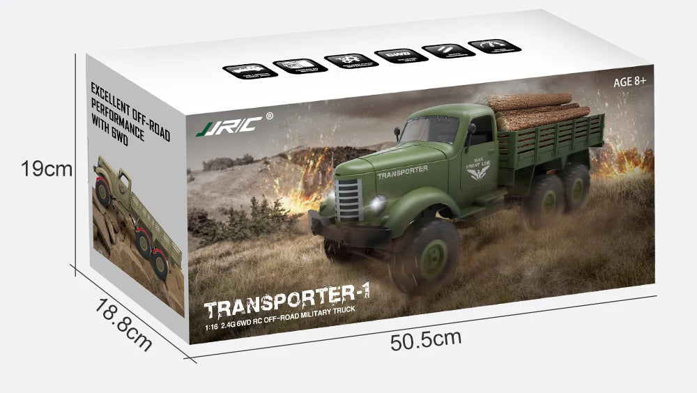 JJRC C8815, Q60, Q75, Q85, Q68, Q69 1:16 RC Military Truck Tank Crawler Jeep