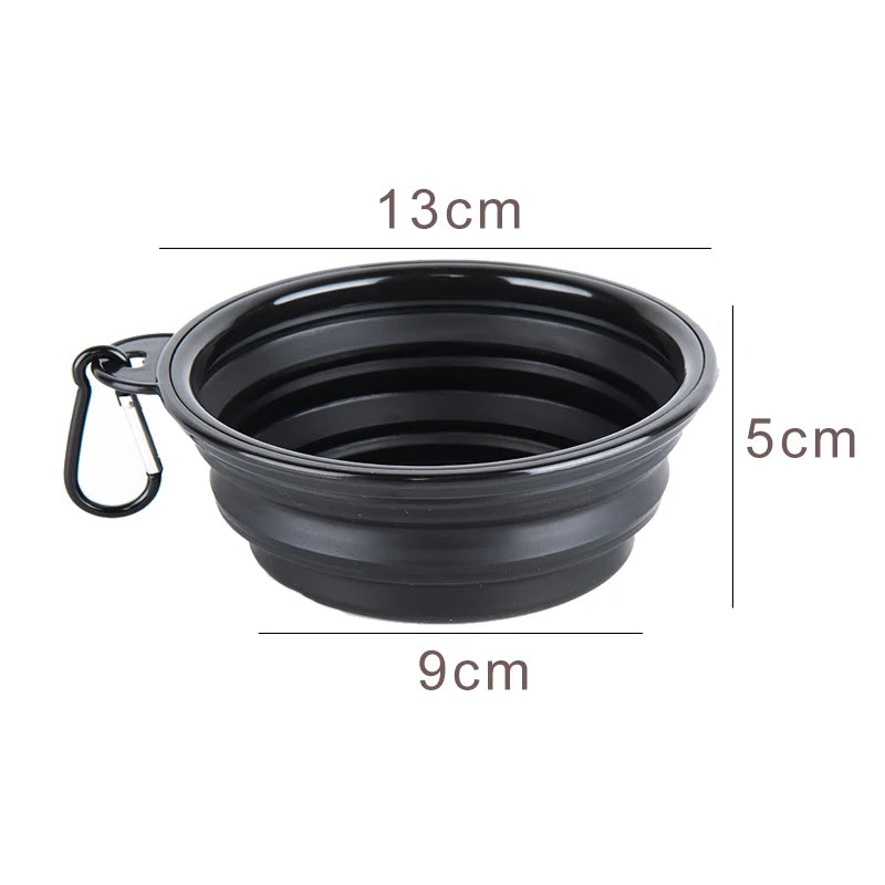 Portable Collapsible Dog Bowl 350ml –  Travel Pet Feeder, Water Dish, keep in Car