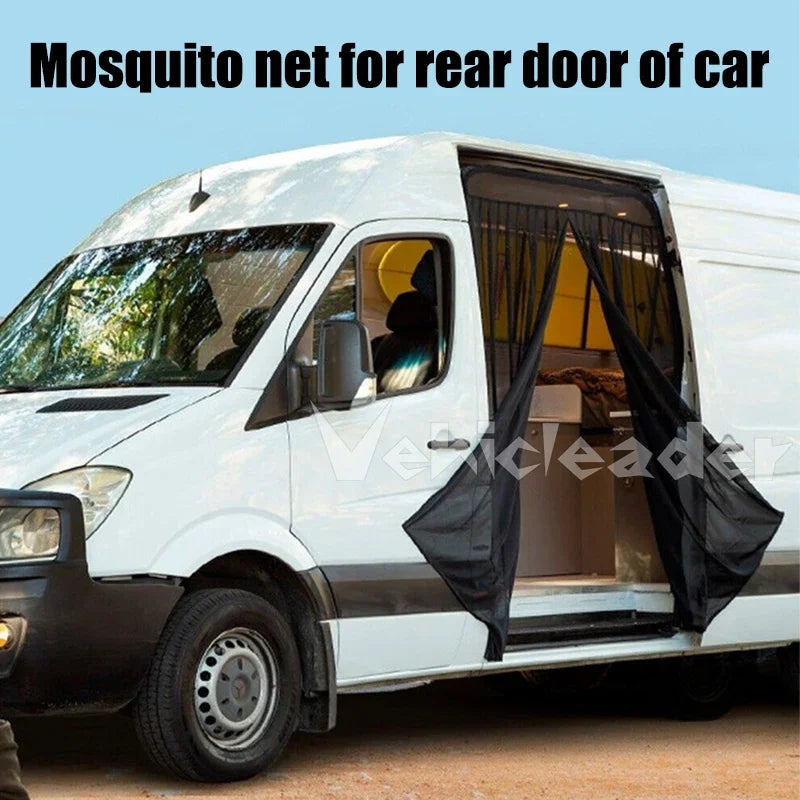 Universal Van camper Magnetic Sliding Door Mosquito Fly Net Mesh Screen