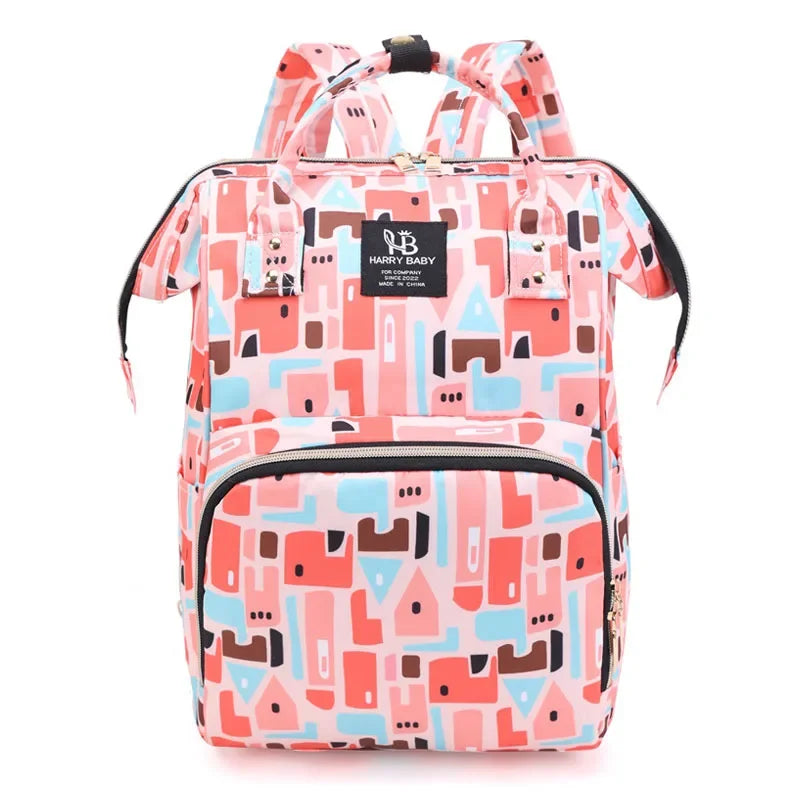 Multifunctional Waterproof Nappy Backpack - Large Capacity Diaper Bag for Mom