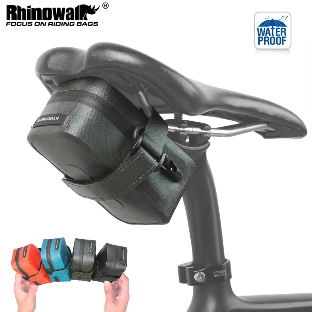 Ultralight Waterproof Bike Saddle Bag 0.4L Compact Rear Seatpost Bike Tail Pouch