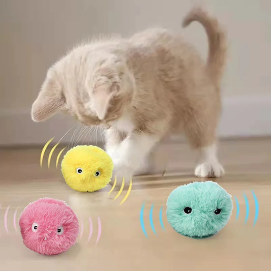 Smart Interactive Cat stimulation Toy  Plush, Sound, Catnip, Touch-Activated