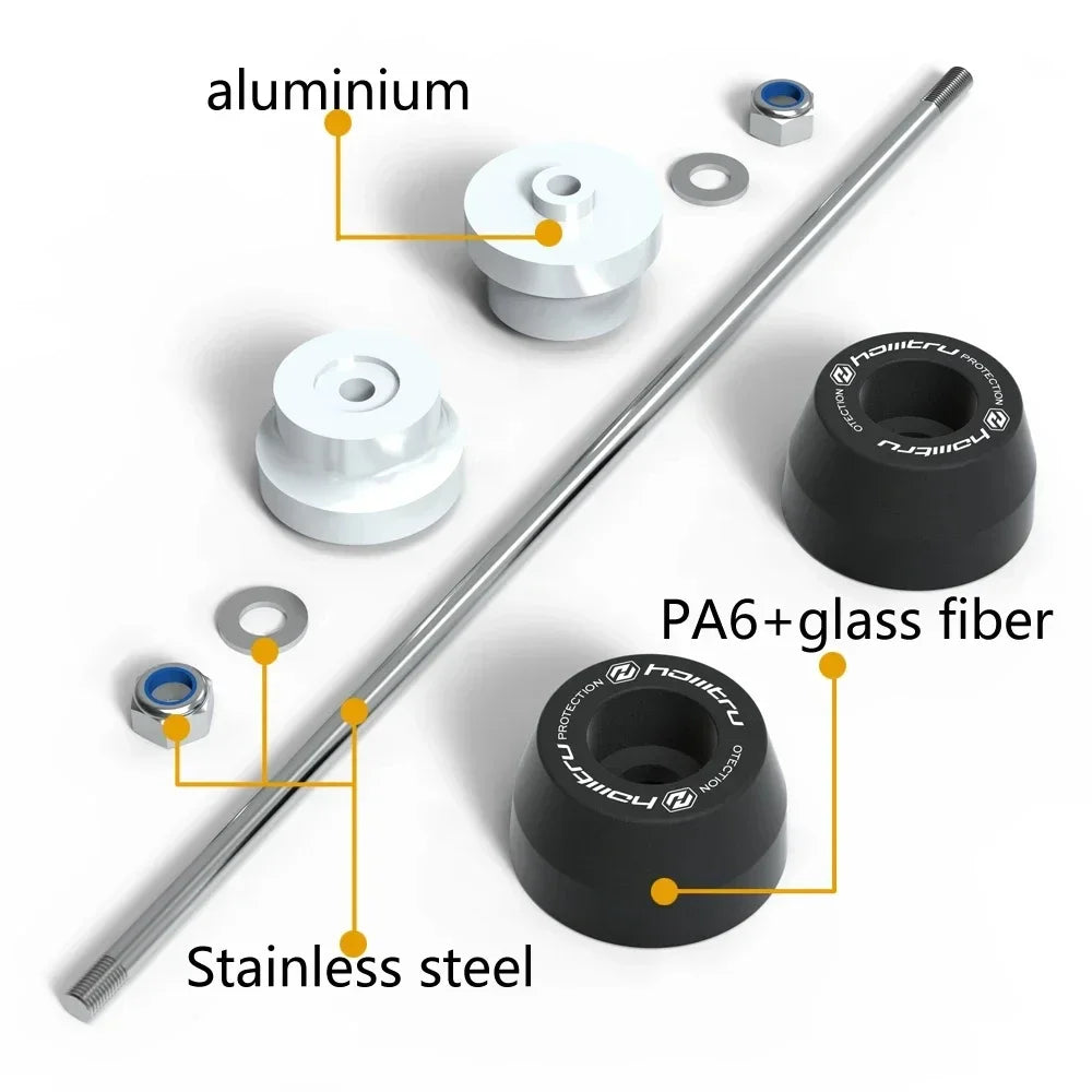 Triumph Street Triple 765 675 660 Axle Fork Crash Sliders Bobbins Set
