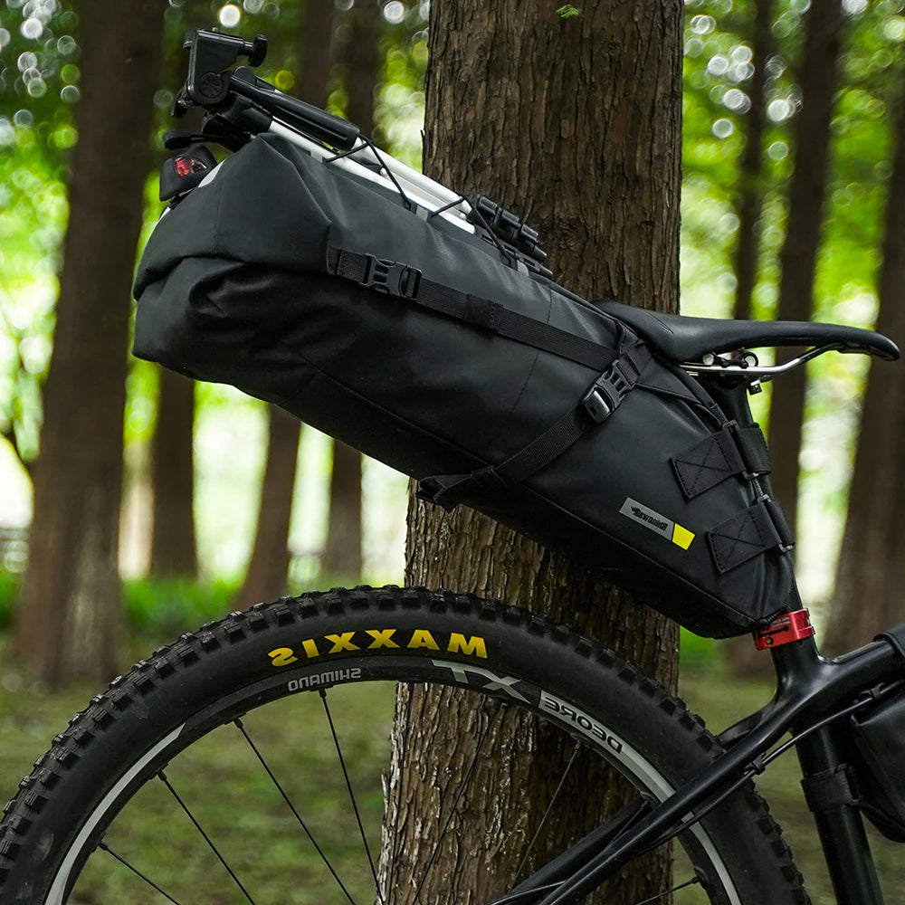 Waterproof Bicycle Saddle Bag Rear Pannier MTB Road Bike Tail Bag 10L 13L