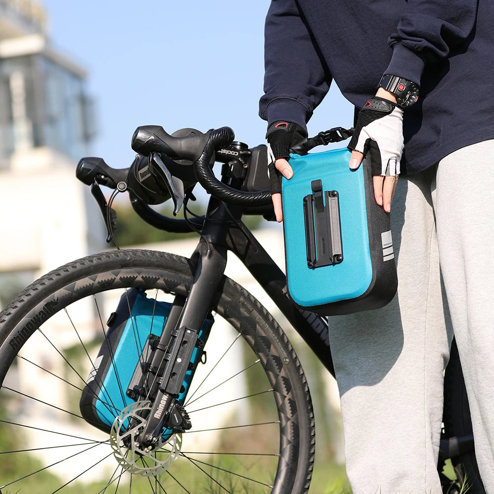 Rhinowalk Waterproof 4L-6L Bike Fork Bag Quick Release Shoulder Pack MTB Road