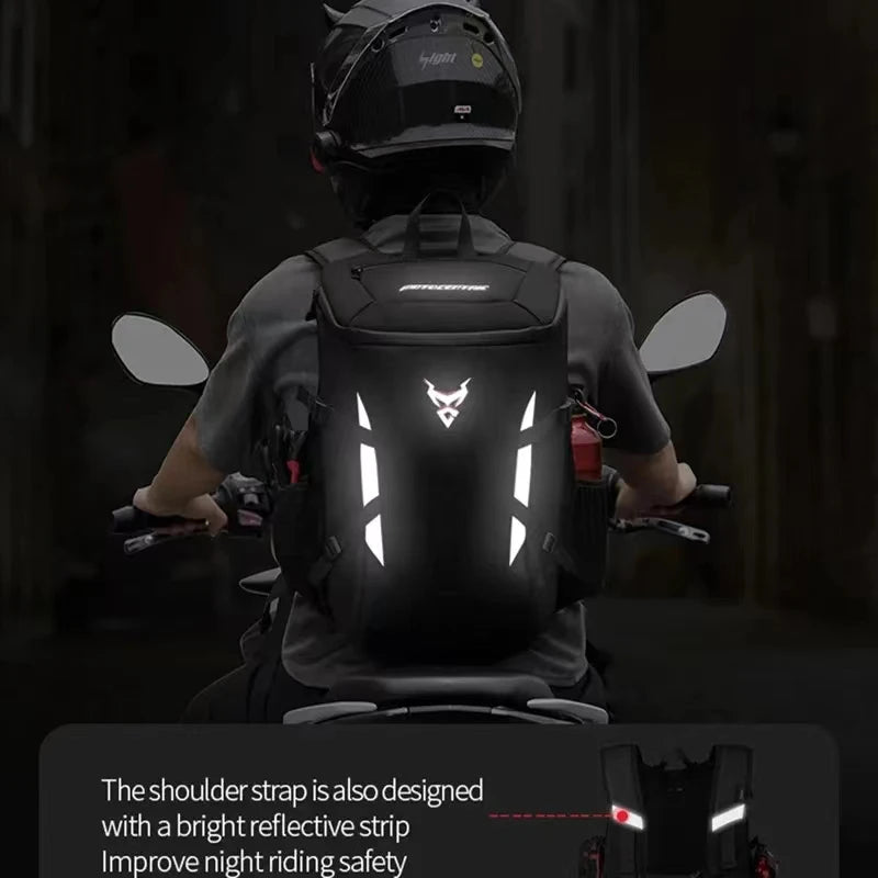 28L Motorcycle Backpack Waterproof Helmet Bag Travel Knapsack Touring luggage