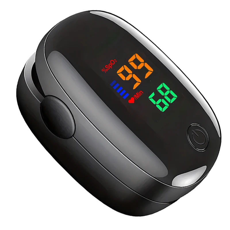 Finger Clip Pulse Oximeter | OLED Screen Blood Oxygen & Heart Rate Monitor