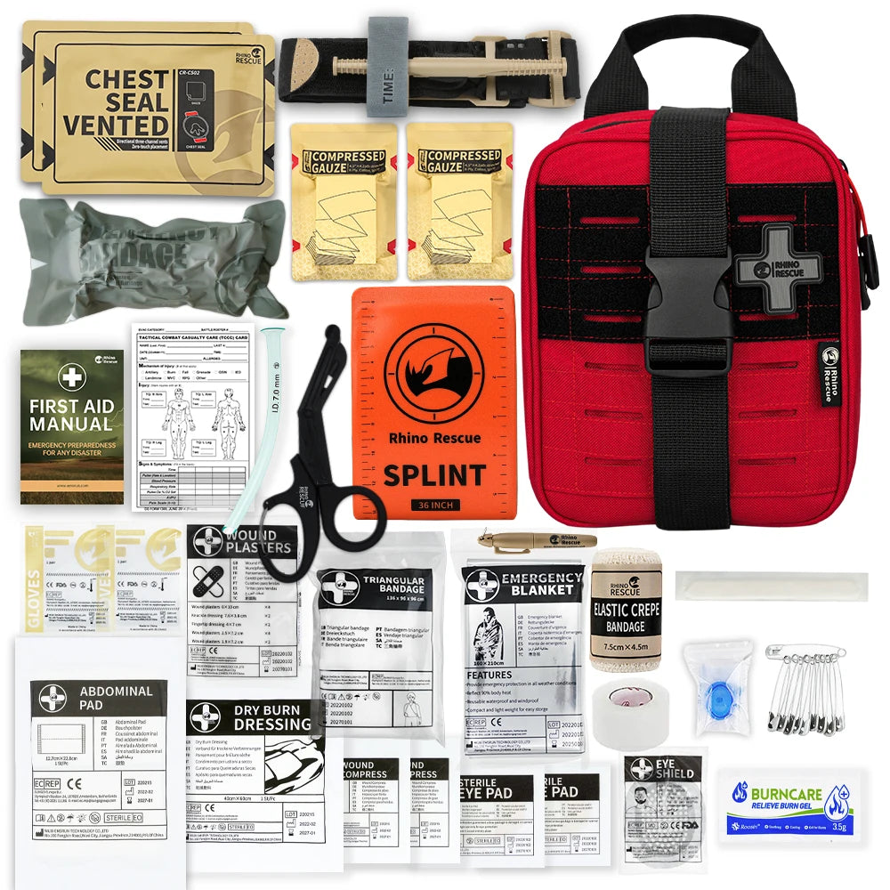 RHINO RESCUE-SE IFAK Trauma First Aid Kit | Tactical Medical Pouch | Emergency