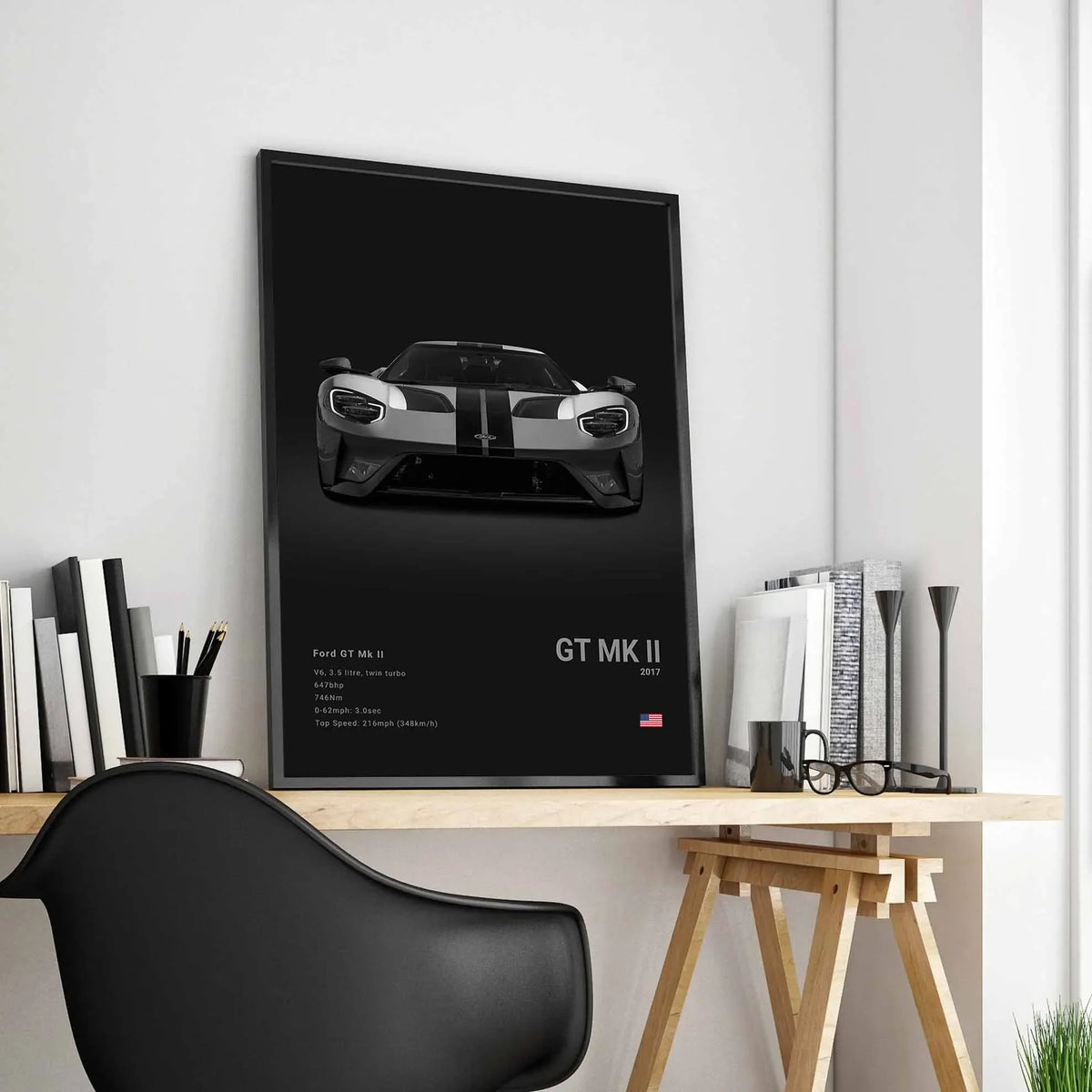 Pop Off Road Car Mancave Poster Luxury Supercar Canvas Wall Art MK1 RS GT500 GTR