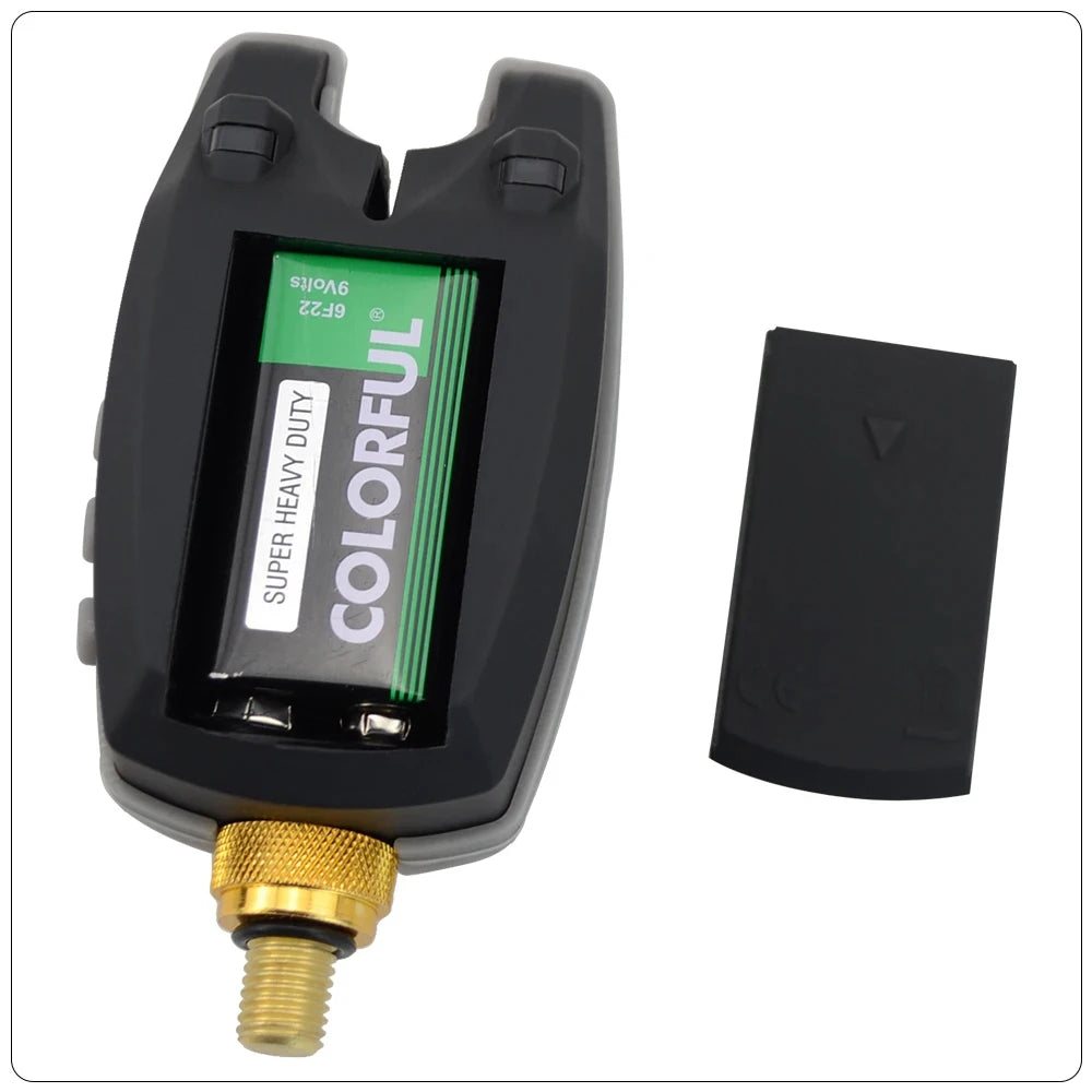 Carp Fishing Bite Alarm with Snag Bar LED Band Waterproof B1139 Fish Indicator