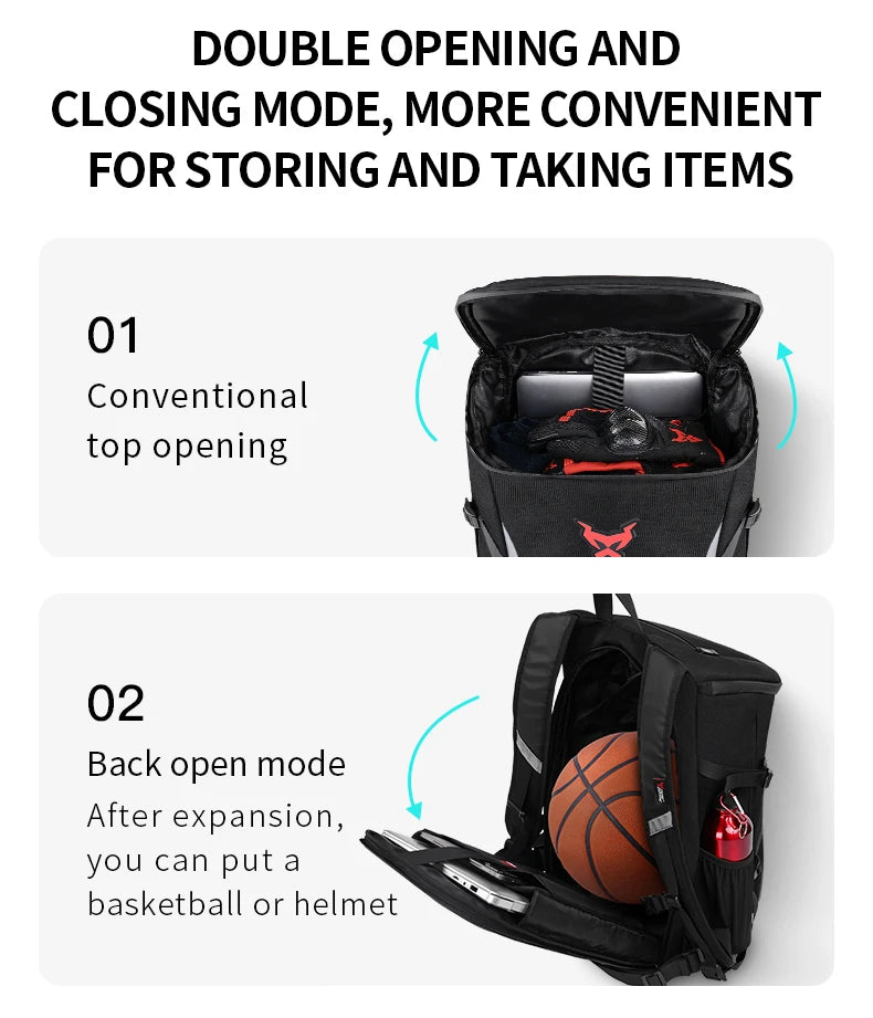 28L Motorcycle Backpack Waterproof Helmet Bag Travel Knapsack Touring luggage