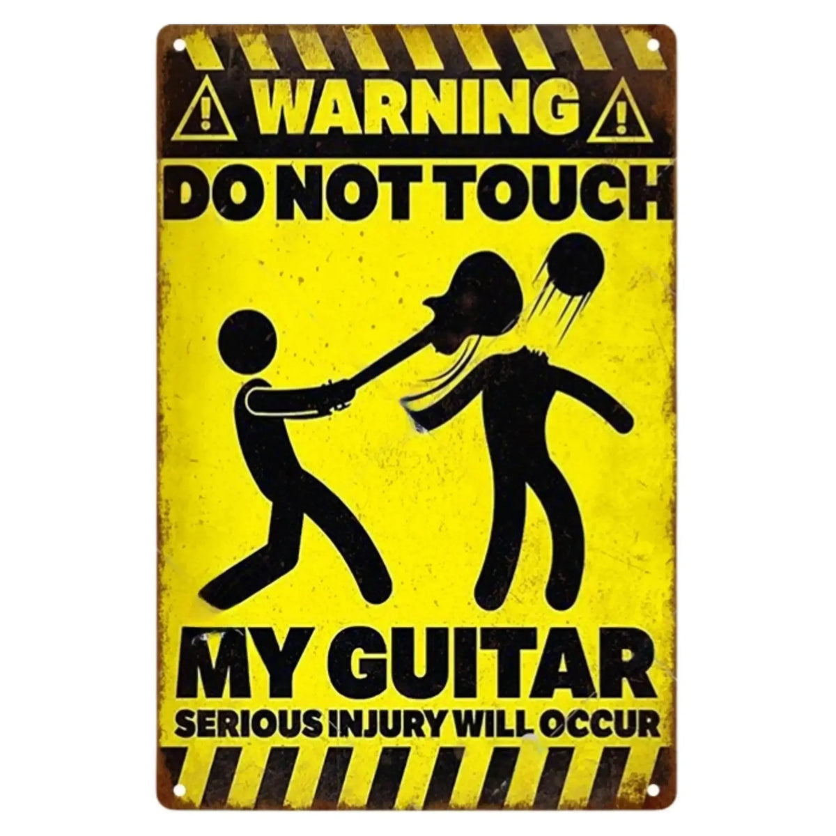 Vintage Caution Notice Zone Keep out Metal Sign, Danger, Mancave, Garage, Gift