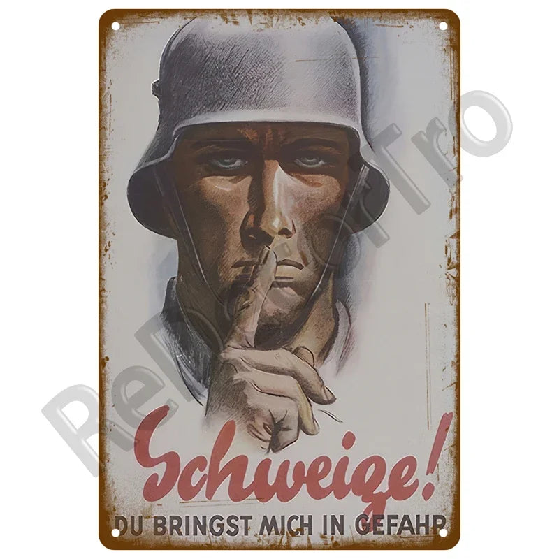Warning Danger Beware Metal Sign,  Home Wall Decor Bar, Club, Man Cave Gift