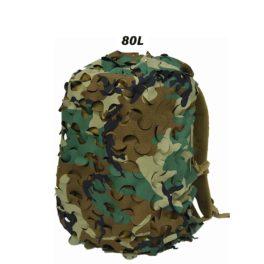3D Camo Net Backpack Cover – Laser Cut Camouflage for Airsoft & Paintball
