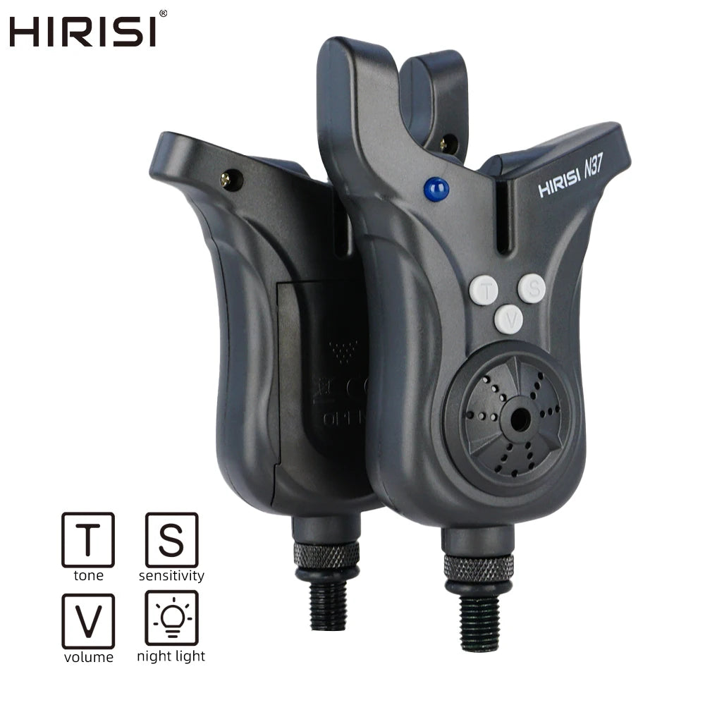 Hirisi Feeder Fishing Bite Alarm with Volume Tone Sensitivity Control N37