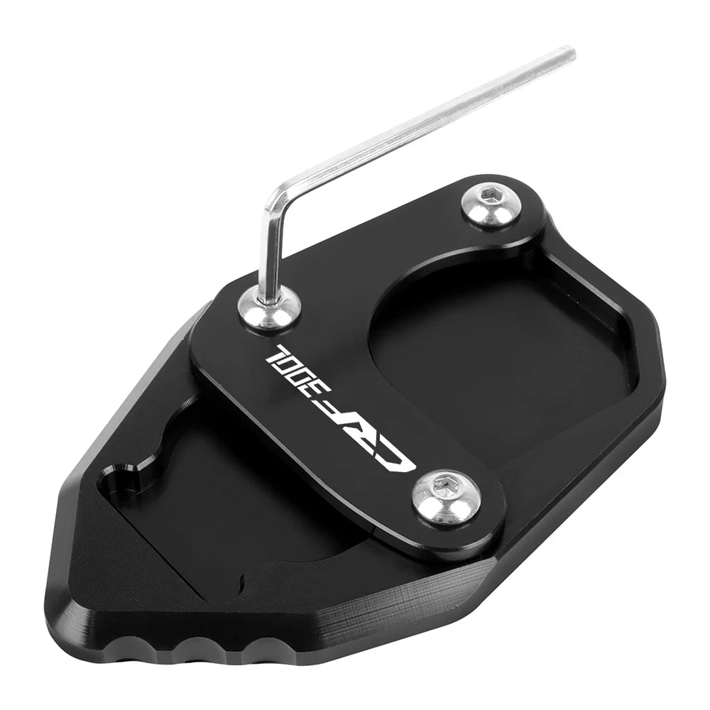 CRF300L Rally 2020-2024 Kickstand Extension Plate Foot Enlarger Pad Red Black
