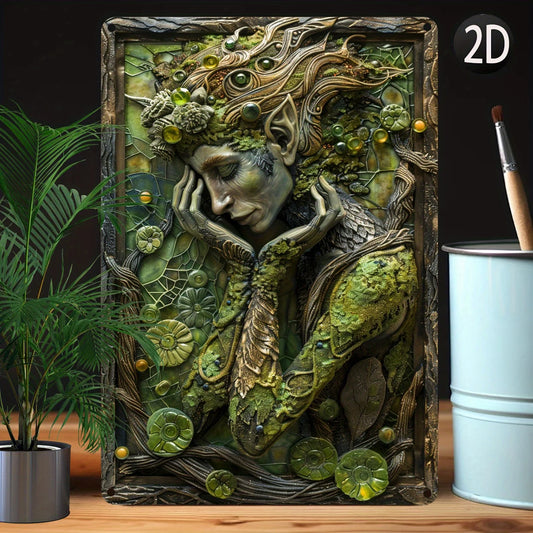 3D Effect Vintage Aluminium Sign – Autumn & Winter Wall Decor for Home, Office