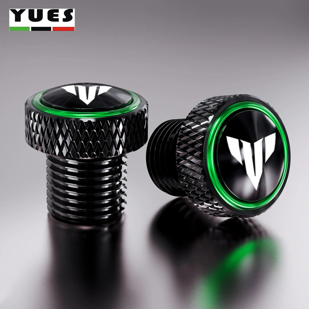 Yamaha MT07 MT09 MT10 Rear Mirror Hole Plugs M10*1.25 CNC Aluminum Screw Cover