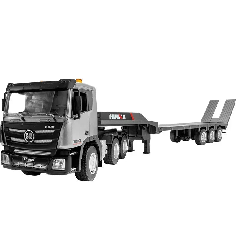 Huina 1318 1:24 RC Unit+Trailer Truck Flatbed 2.4G RC Articulated Toy Gift