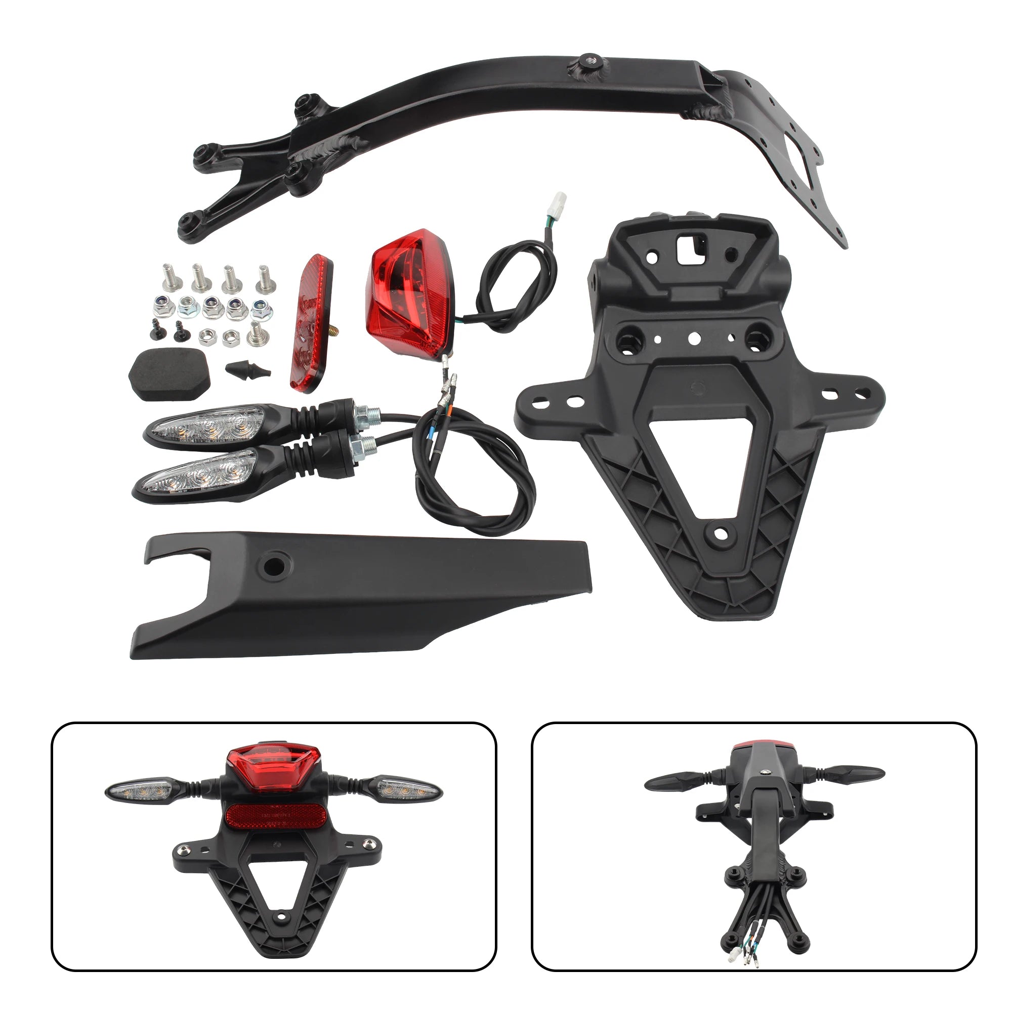 Sur Ron Ultra Bee Rear Fender Tail Light Bracket Indicator Holder Kit ...