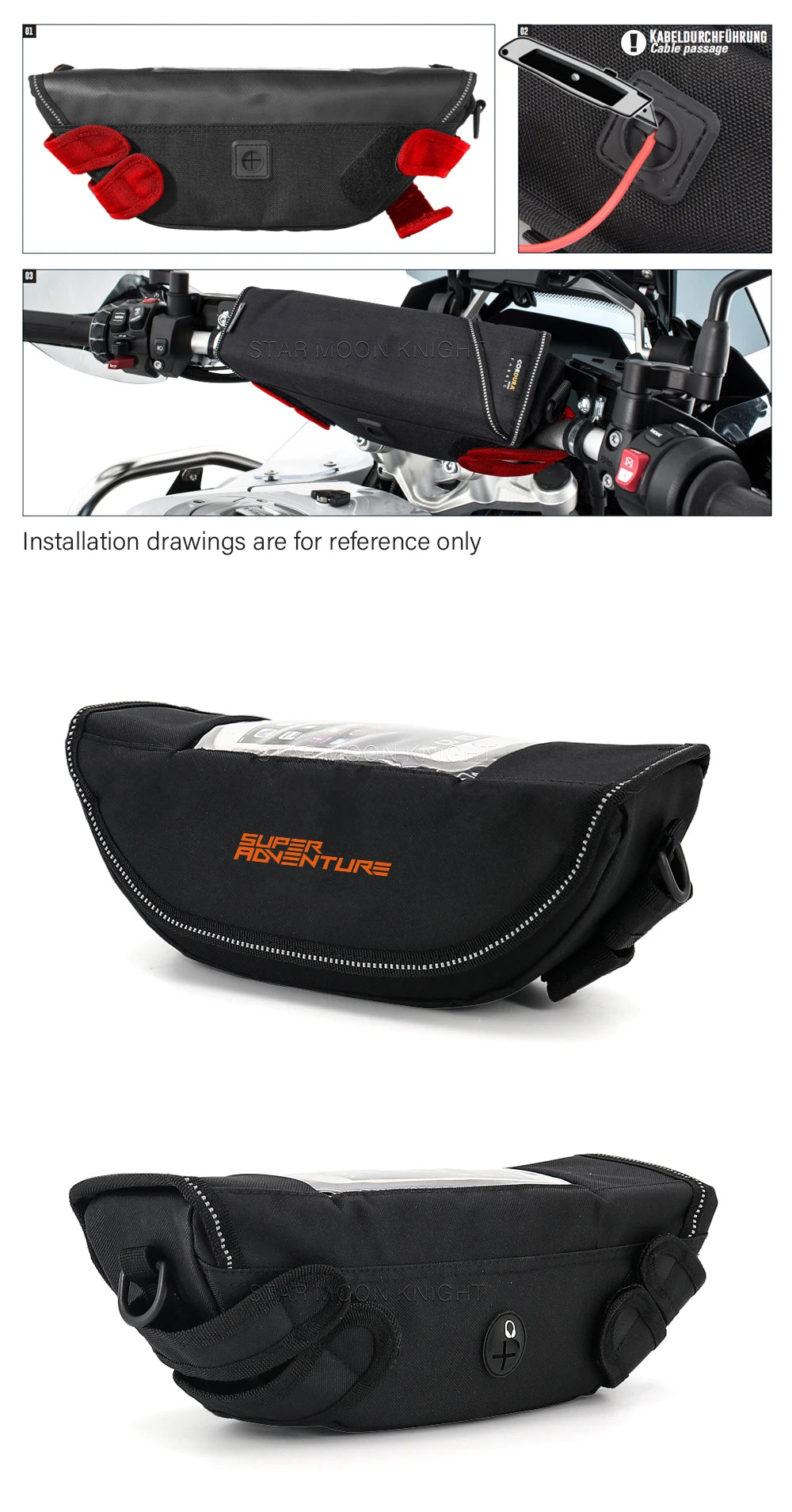 Waterproof Storage KTM 1290 1190 1090 1050 890 790 Adventure - Handlebar Bag