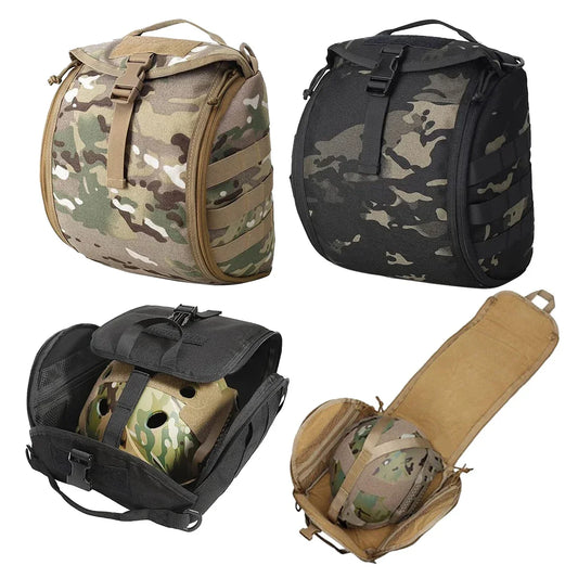 Airsoft Paintball Helmet Bag Molle Storage Tactical Pouch Protection