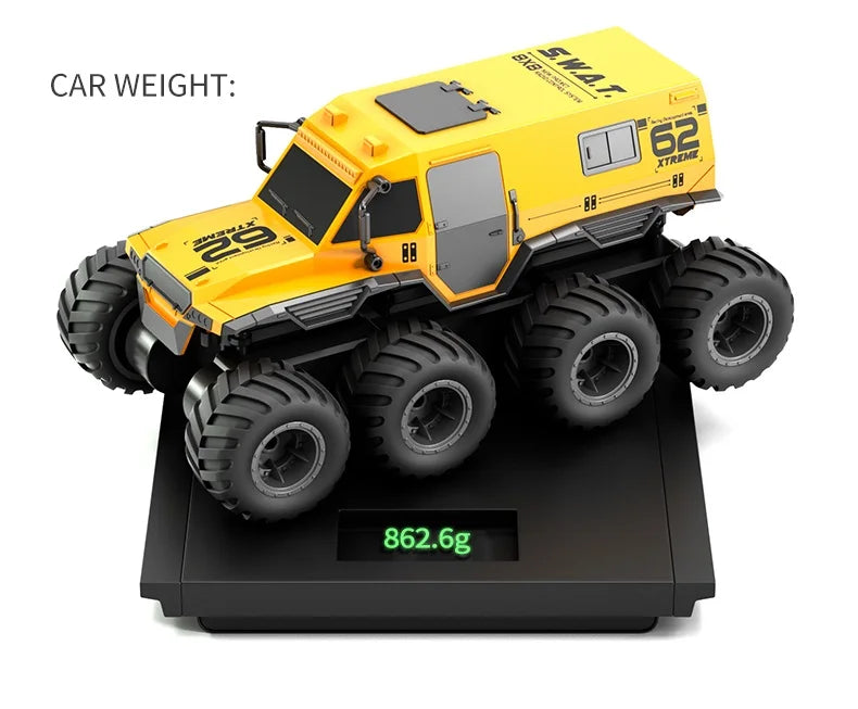8X8 RC Car 8WD Amphibious Off-Road Stunt Truck 2.4G Waterproof Racing Crawler