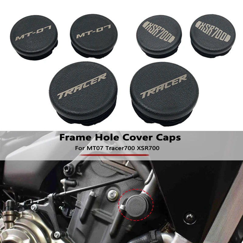 MT-07 Frame Hole Cover Caps Plug Set Yamaha XSR700 Tracer700 2013-2021 Protector
