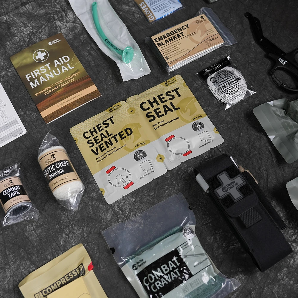 IFAK Refill Kit | RHINO RESCUE Trauma First Aid Supplies | Tactical Emergency
