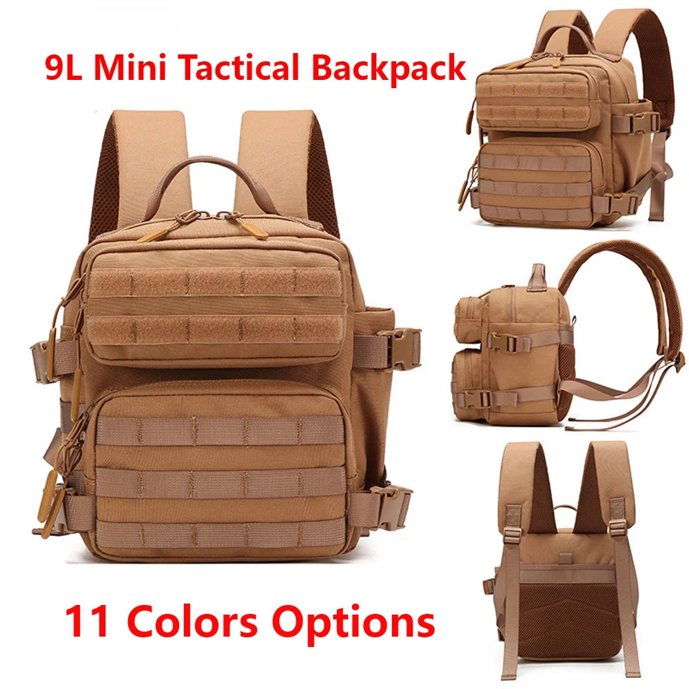 9L MOLLE Backpack Rucksack Bug Out Bag Hiking Outdoor Camping Oxford Cloth