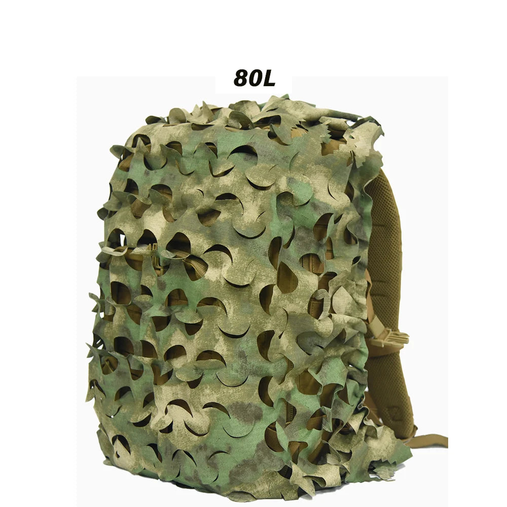 3D Camo Net Backpack Cover – Laser Cut Camouflage for Airsoft & Paintball