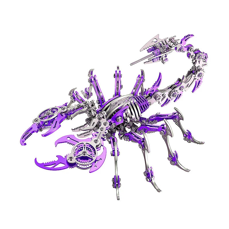3D Scorpion Metal Puzzle Steampunk Insect Model Kit - 454 PCS DIY Model