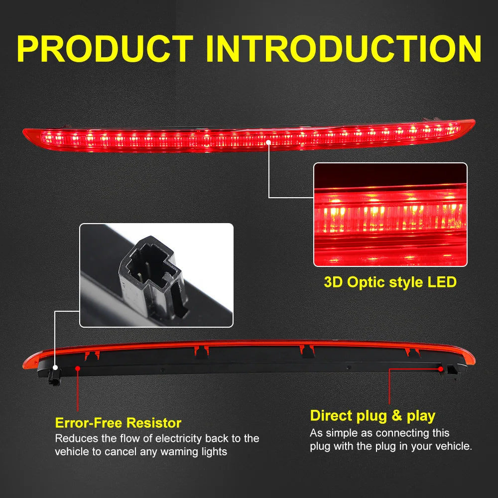 Audi A6 RS6 S6 C6 04-11 LED Third Brake Stop Light Lamp Assembly 4F9945097
