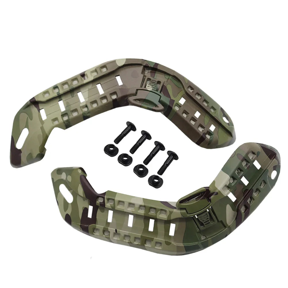 Tactical Helmet Side Rail Mount Kit ABS Airsoft Guide Rail Set