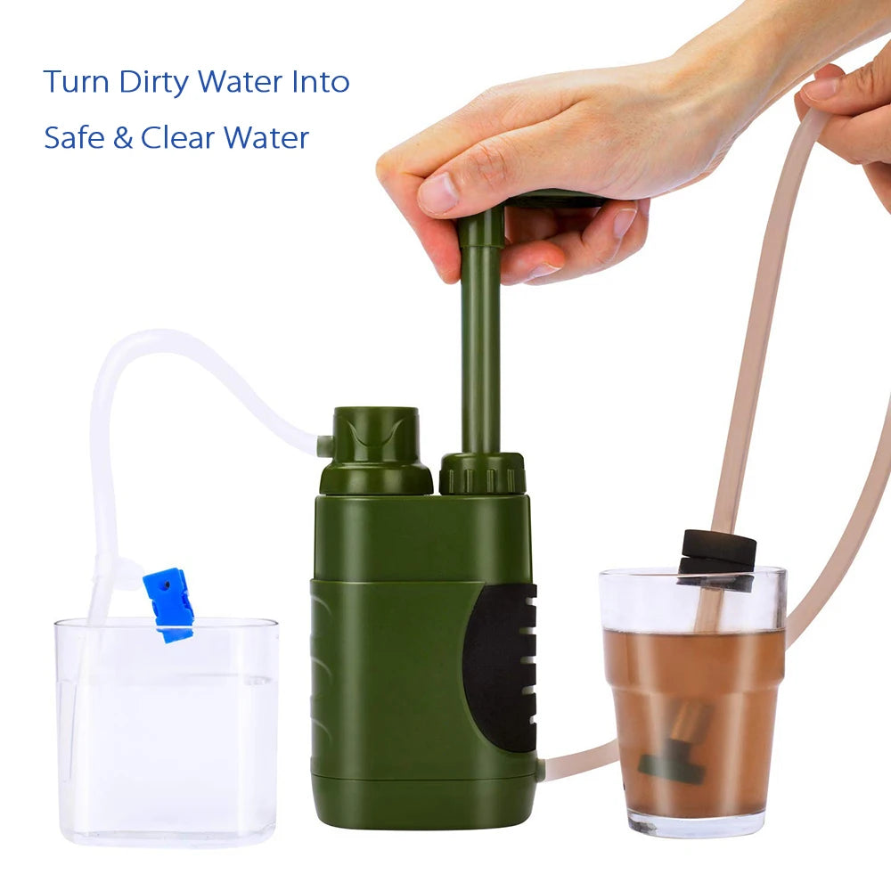 Water Filter Purifier 5000Litre Camping Hiking Emergency Survival Gear Outdoor