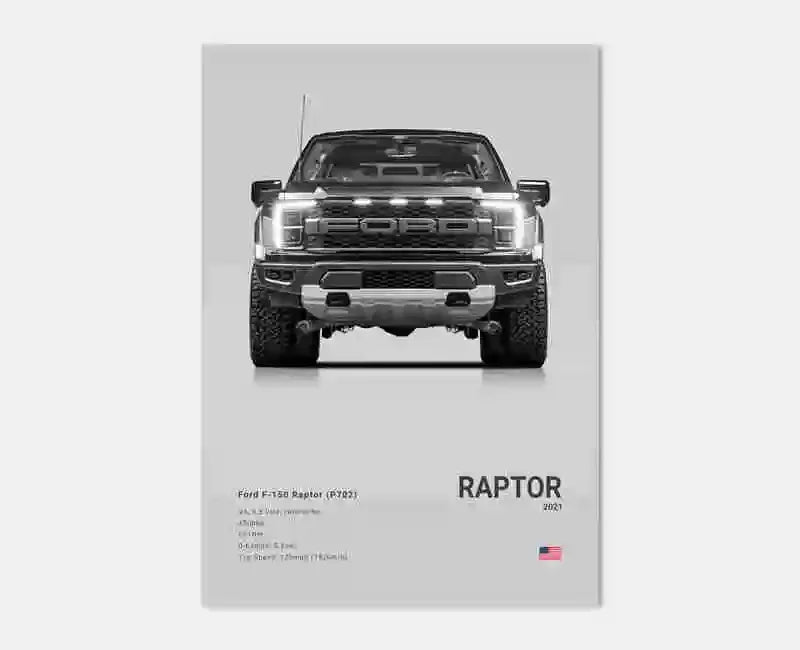 Pop Off Road Car Mancave Poster Luxury Supercar Canvas Wall Art MK1 RS GT500 GTR