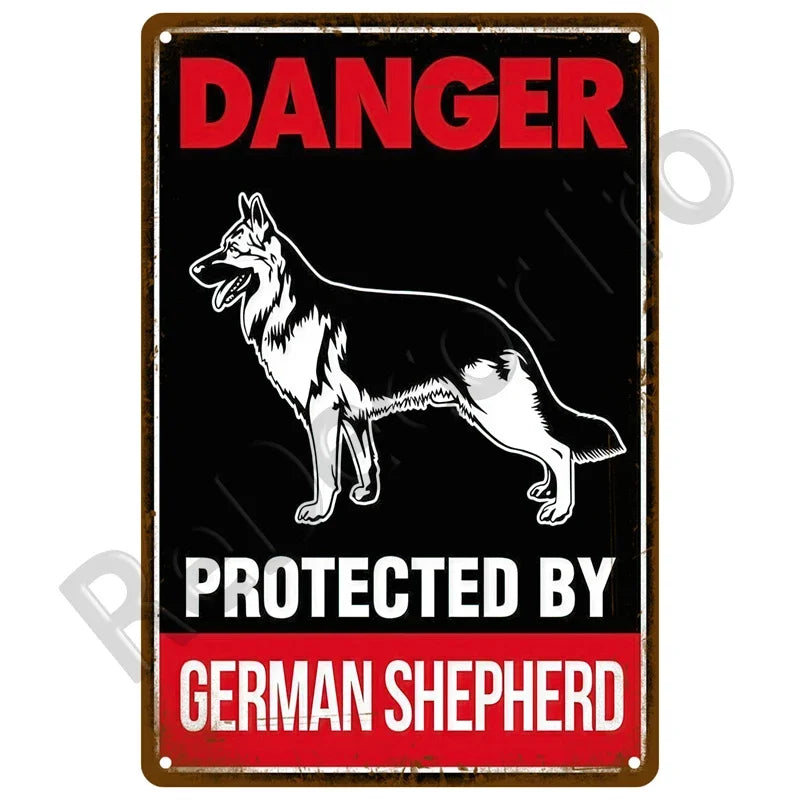 Warning Danger Beware Metal Sign,  Home Wall Decor Bar, Club, Man Cave Gift