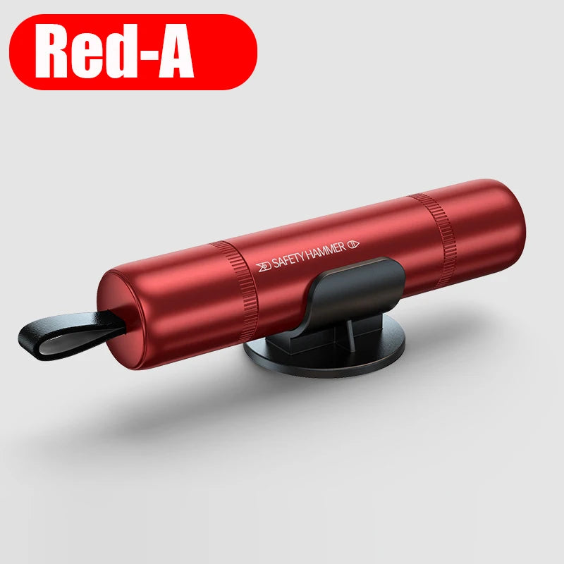 Car Emergency Escape Tool 2-in-1 Safety Hammer Glass Breaker & Seat Belt Cutter