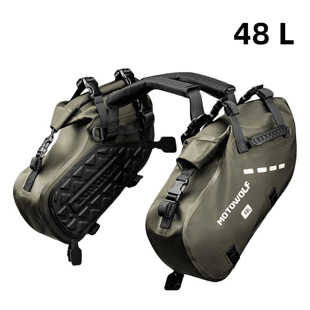 Adventure Motorcycle Saddle Bags 18L 28L 48L Pannier Luggage