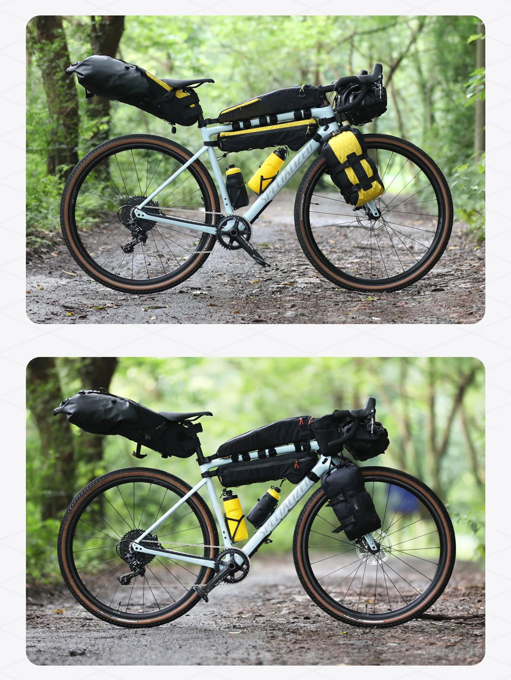 Rhinowalk 2.1L Waterproof Bike Top Tube Bag MTB Gravel Frame Storage Pouch
