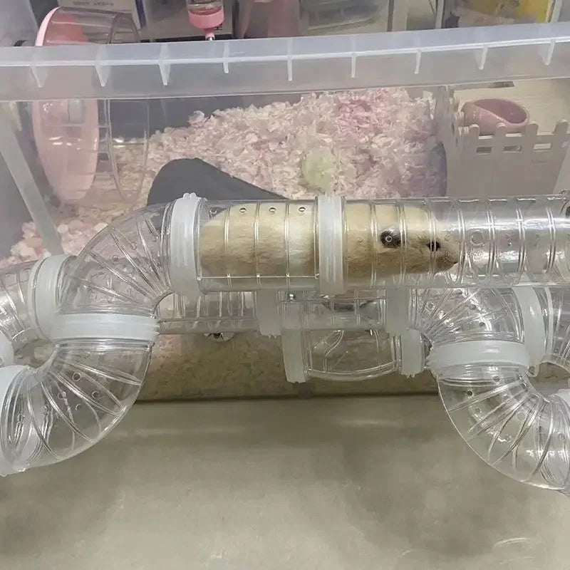 DIY Hamster Tunnel Maze – Cage Connector & External Tube Play Set – UTMUK