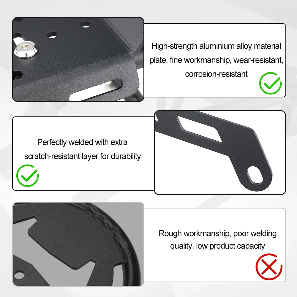 Motorcycle Rear Luggage Rack Cargo Top Case Bracket For Yamaha Tenere 700 XTZ690