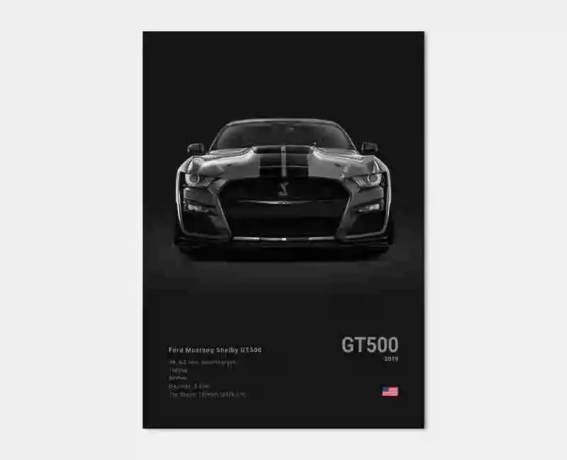 Pop Off Road Car Mancave Poster Luxury Supercar Canvas Wall Art MK1 RS GT500 GTR