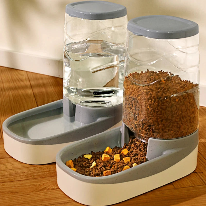 Automatic Pet Feeder & Water Dispenser – Large Capacity Food & Drink Bowl for Cats & Dogs