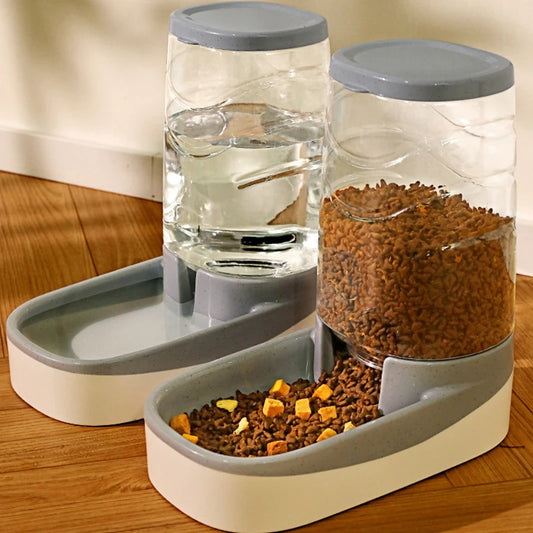 Automatic Pet Feeder & Water Dispenser – Large Capacity Food & Drink Bowl for Cats & Dogs