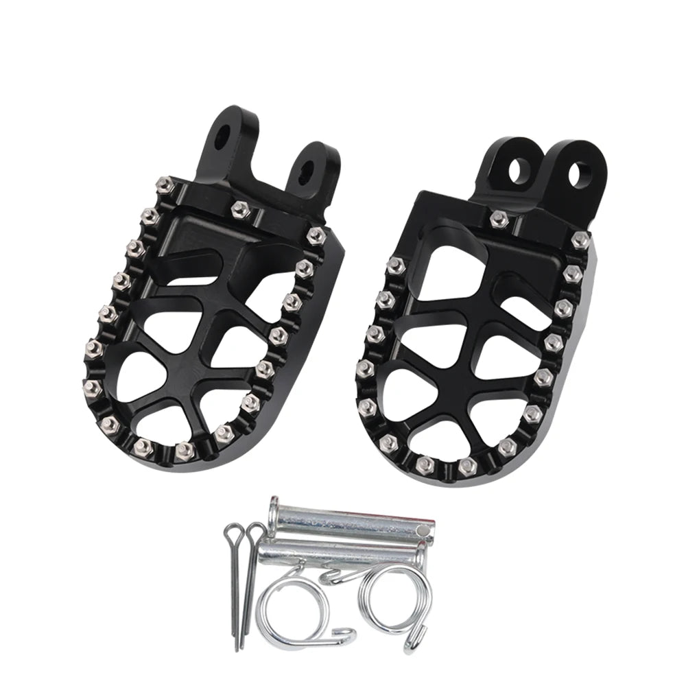 CNC Foot Pegs For Honda Africa Twin XRV650 XRV750 1988-2003 Footrests