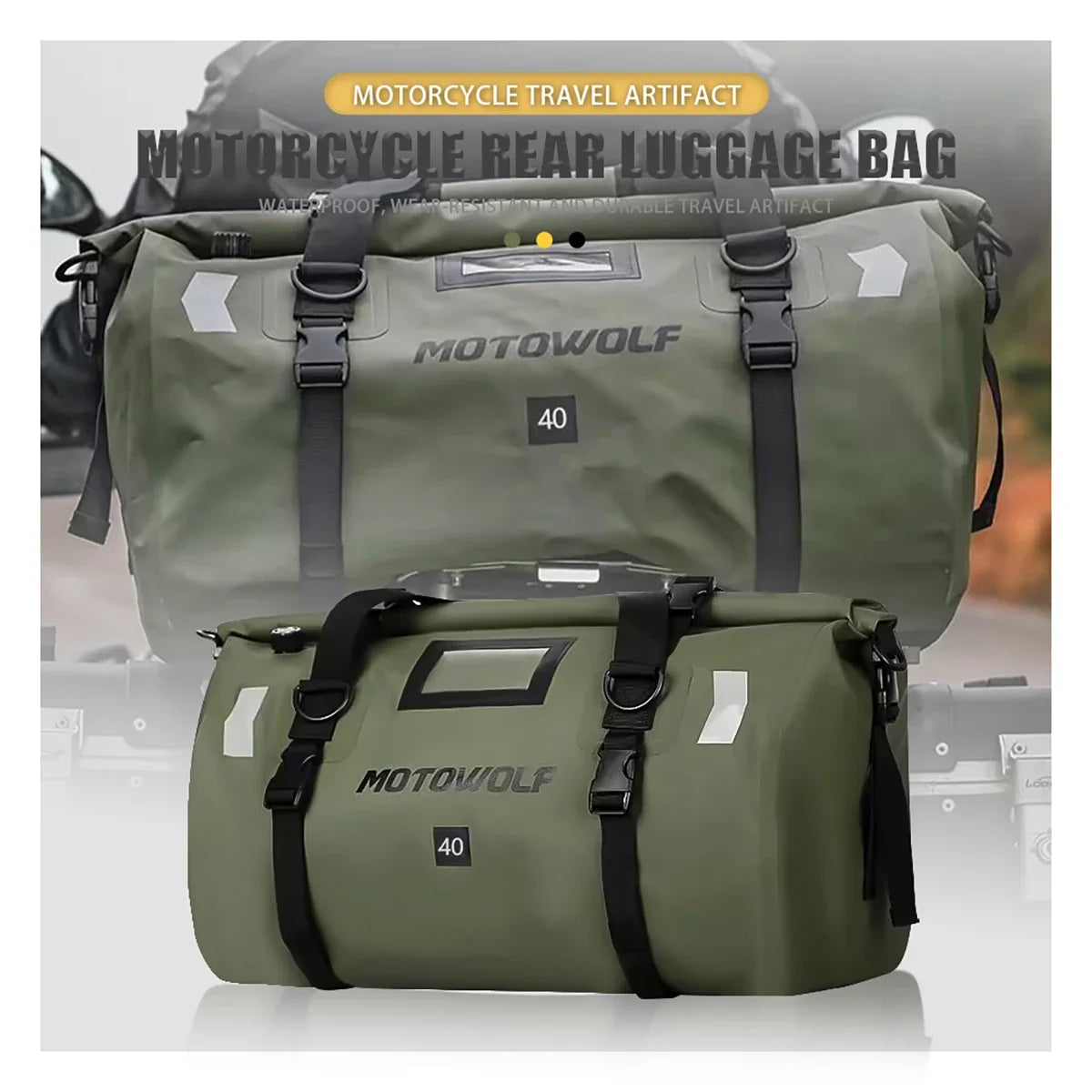 Waterproof Motorcycle Saddlebags 40L 60L 66L Luggage Touring Adventure IP68